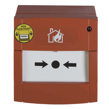 DM2010 - Aritech 2000 Series Addressable MCP, RED, Surface Mount w/ Glass