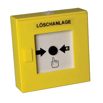 DM2080YI-N - Aritech 2000 Series Addressable MCP w/ Isolator - YELLOW - Löschanlage